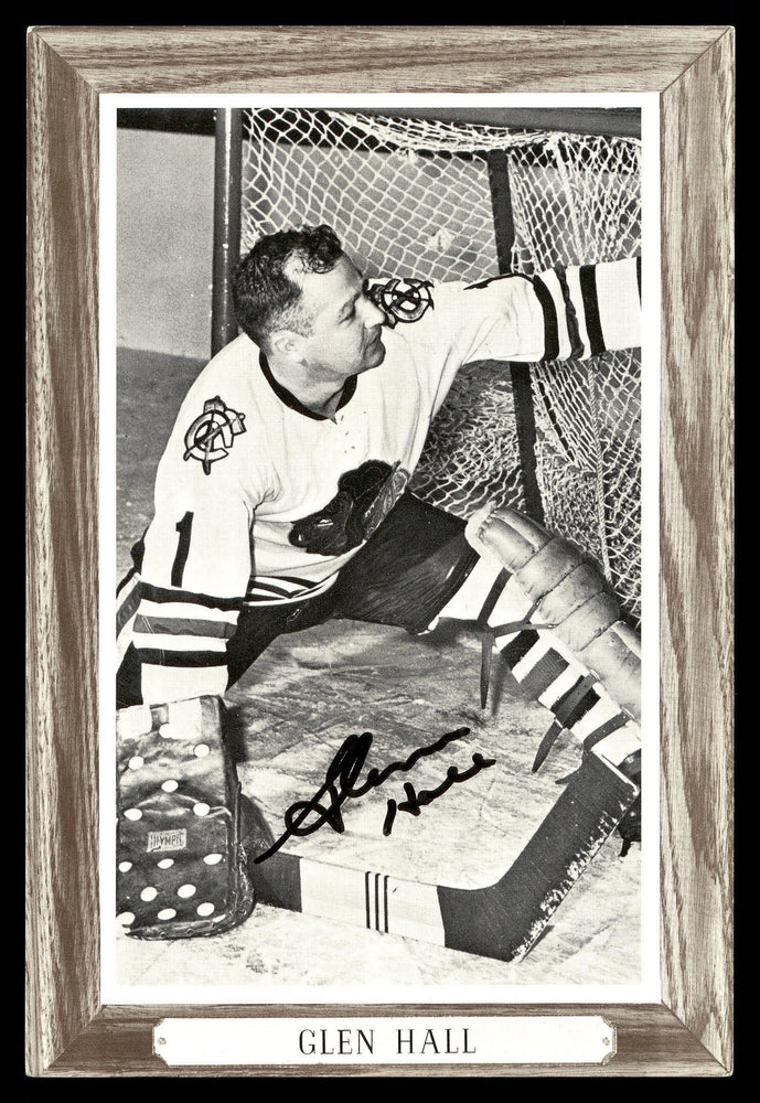 Glenn Hall Autographed 1964-67 Beehive Group 3 4.5x6.5 Photo Chicago Blackhawks SKU #176459 - RSA