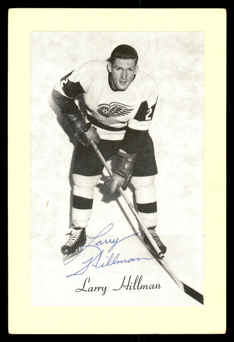 Larry Hillman Autographed 1944-63 Beehive Group 2 4.5x6.5 Photo Detroit Red Wings SKU #176646 - RSA