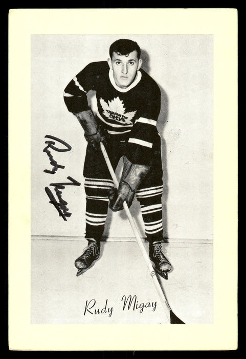Rudy Migay Autographed 1944-63 Beehive Group 2 4.5x6.5 Photo Toronto Maple Leafs SKU #176677 - RSA