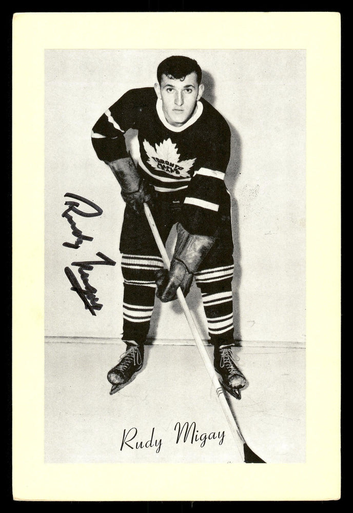 Rudy Migay Autographed 1944-63 Beehive Group 2 4.5x6.5 Photo Toronto Maple Leafs SKU #176677 - RSA