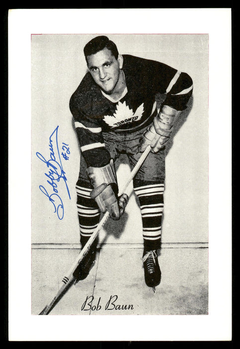 Bob "Bobby" Baun Autographed 1944-63 Beehive Group 2 4.5x6.5 Photo Toronto Maple Leafs SKU #176681 - RSA