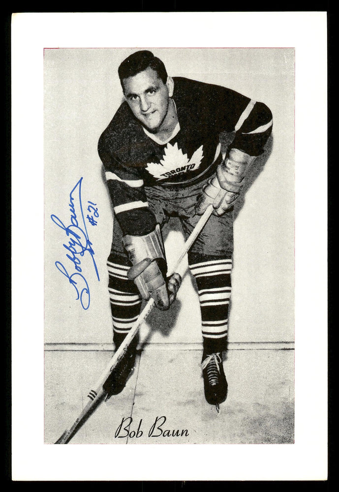 Bob "Bobby" Baun Autographed 1944-63 Beehive Group 2 4.5x6.5 Photo Toronto Maple Leafs SKU #176681 - RSA
