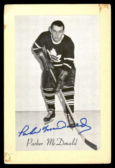 Parker MacDonald Autographed 1944-63 Beehive Group 2 4.5x6.5 Photo Toronto Maple Leafs SKU #176721 - RSA