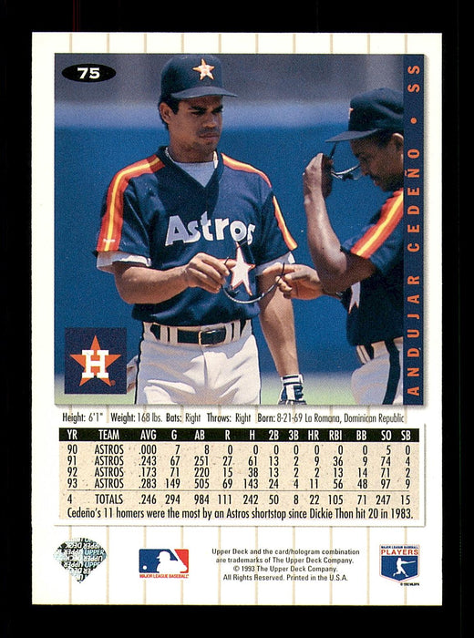 1994 Houston Astros Baseball Trading Cards - Baseball Cards by