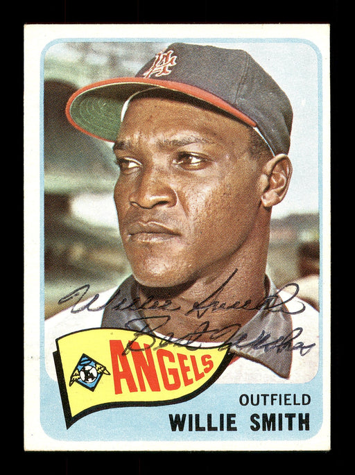 Willie Smith Autographed 1965 Topps Rookie Card #85 Los Angeles Angels "Best Wishes" SKU #170406 - RSA