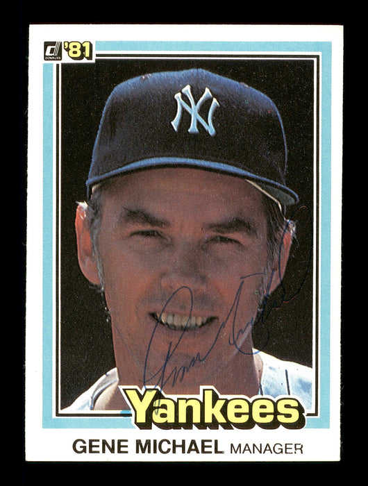 Gene Michael Autographed 1981 Donruss Card #500 New York Yankees SKU #166453 - RSA