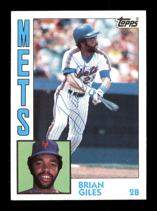 Brian Giles Autographed 1984 Topps Card #676 New York Mets SKU #166673 — RSA