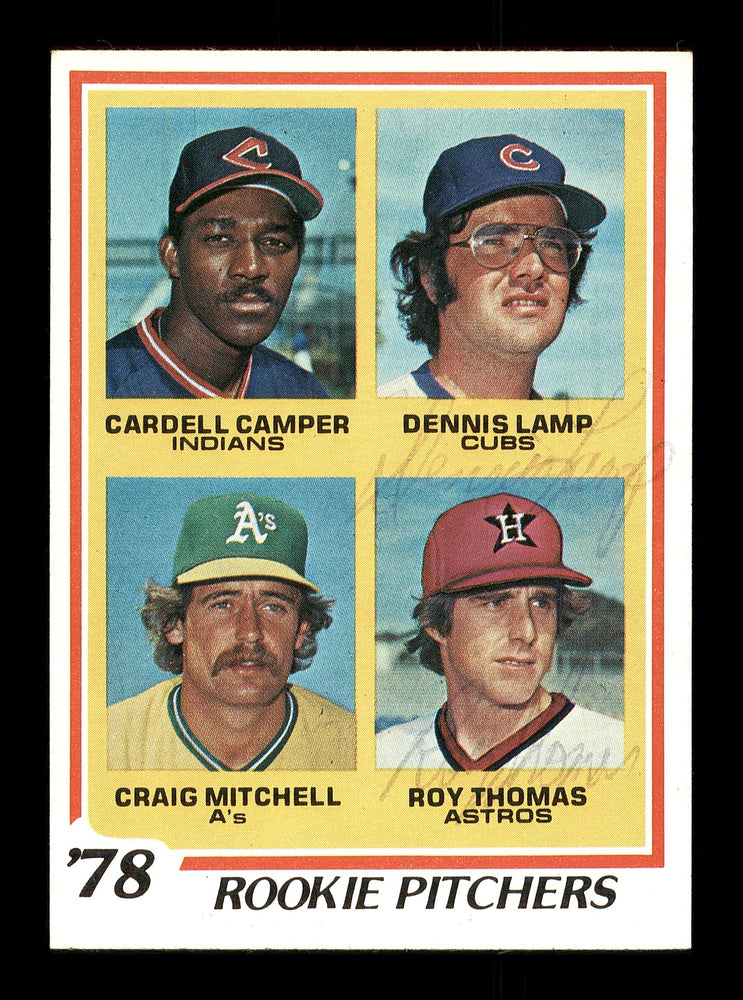 Dennis Lamp & Roy Thomas Autographed 1978 Topps Rookie Card #711 SKU #166918 - RSA