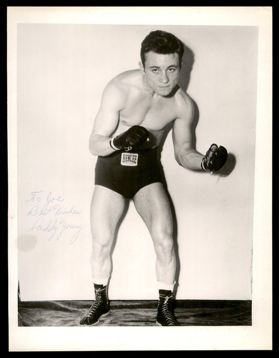 Paddy Young Autographed 8x10 Photo "To Joe Best Wishes" Vintage Signature SKU #186821 - RSA