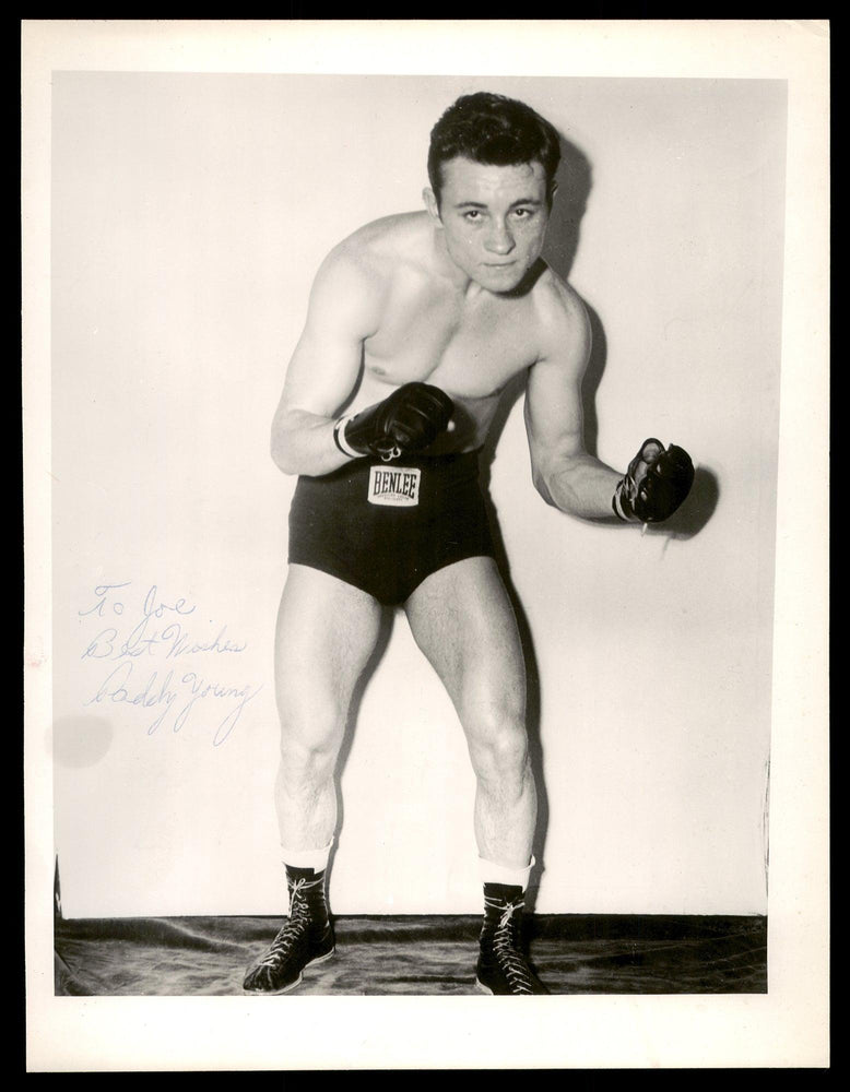 Paddy Young Autographed 8x10 Photo "To Joe Best Wishes" Vintage Signature SKU #186821 - RSA