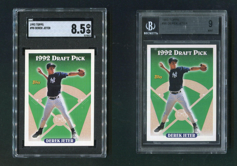 Slabbed and Graded Autographed 1990 Frank Thomas Rookie Card 8.5