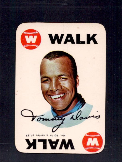 1968 Tommy Davis Topps Game #10 Dodgers Baseball Card - RSA