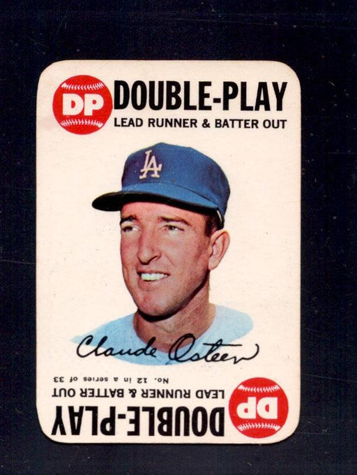 1968 Claude Osteen Topps Game #12 Dodgers Baseball Card - RSA