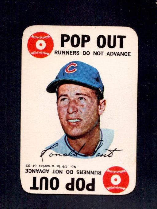 1968 Ron Santo Topps Game #19 Cubs Baseball Card - RSA