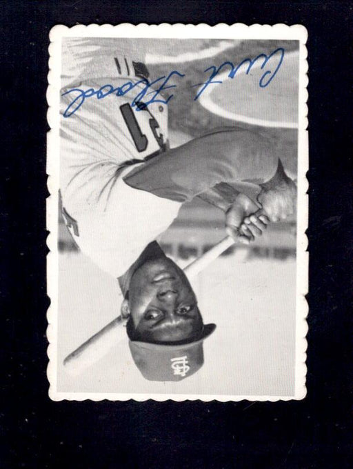 1969 Curt Flood Topps Deckle Edge #28 Cardinals Baseball Card - RSA