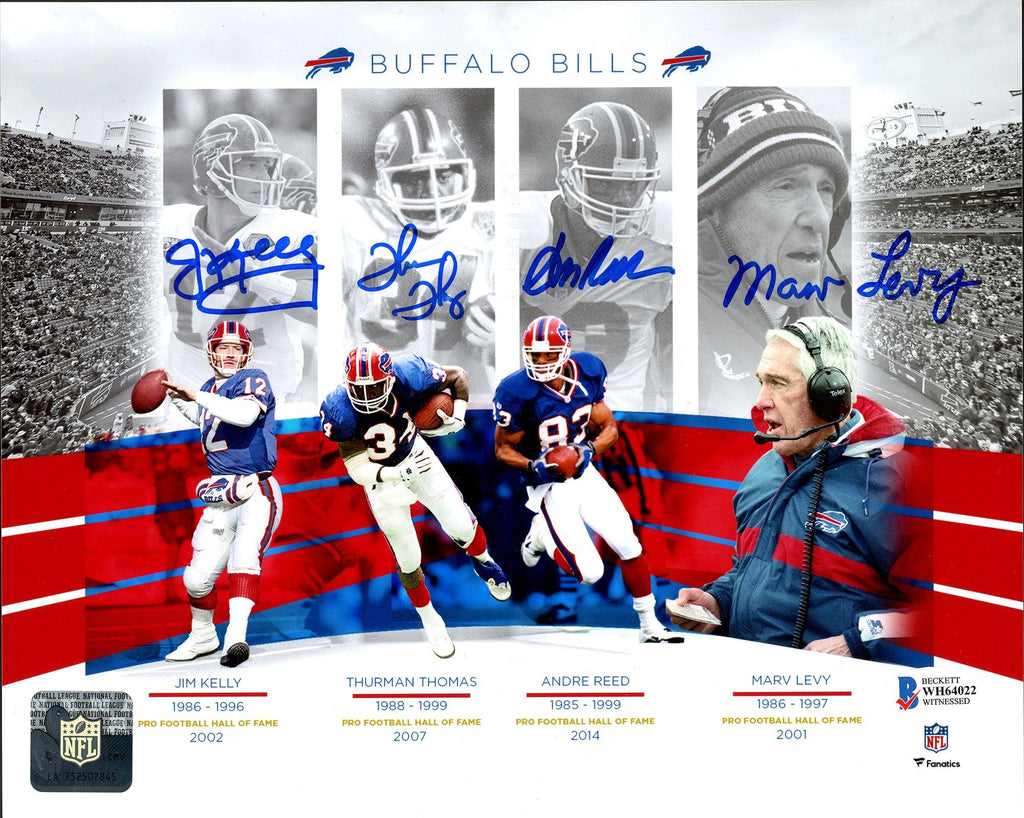 Andre Reed Buffalo Bills online Signed NFL Football Beckett BAS Cert Proof Autographed