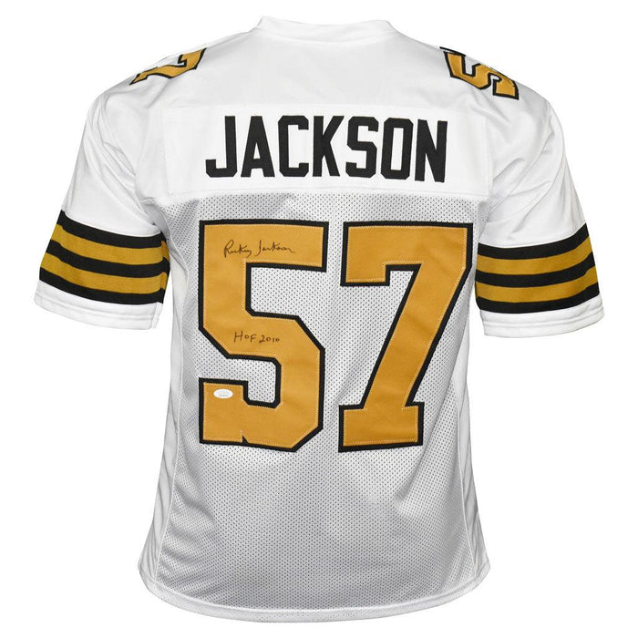 RICKEY JACKSON (Saints black SKYLINE) Signed Autographed Framed Jersey JSA