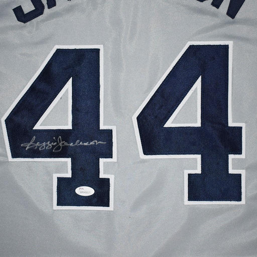 Reggie Jackson Signed New York Grey Baseball Jersey (JSA) - RSA