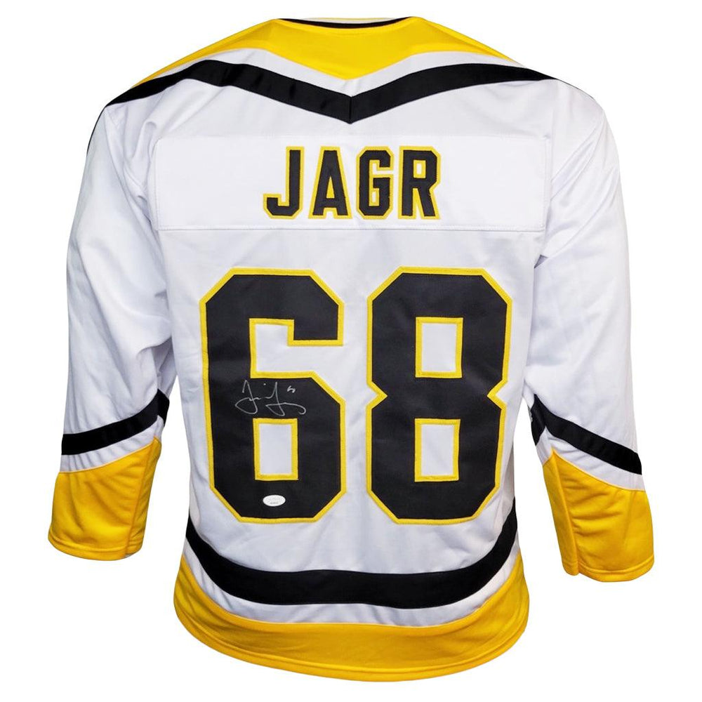 Jaromir Jagr Signed Pittsburgh White Hockey Jersey (JSA) — RSA