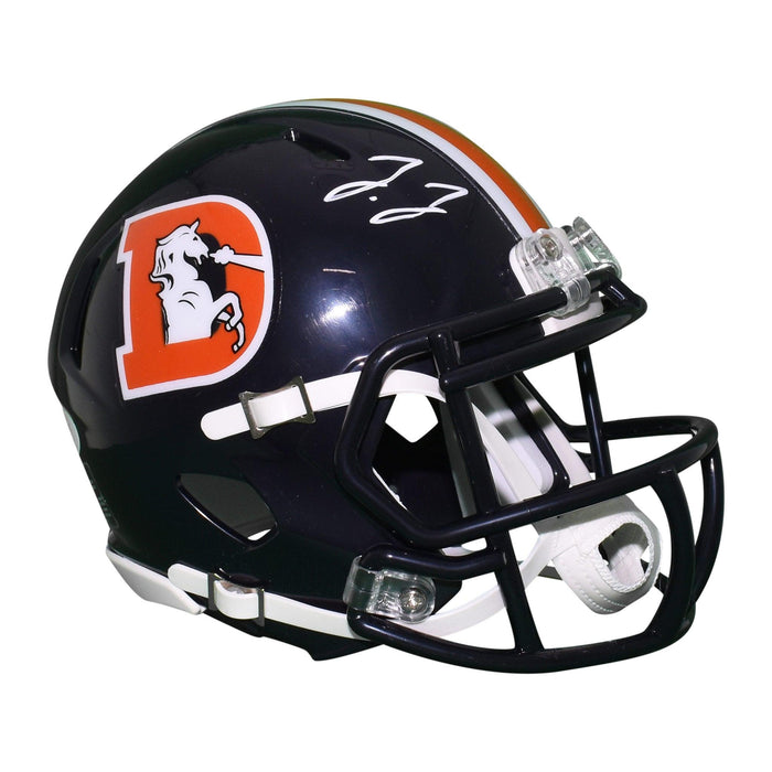 Jerry Jeudy Autographed Denver Broncos Color Rush Speed Mini Helmet