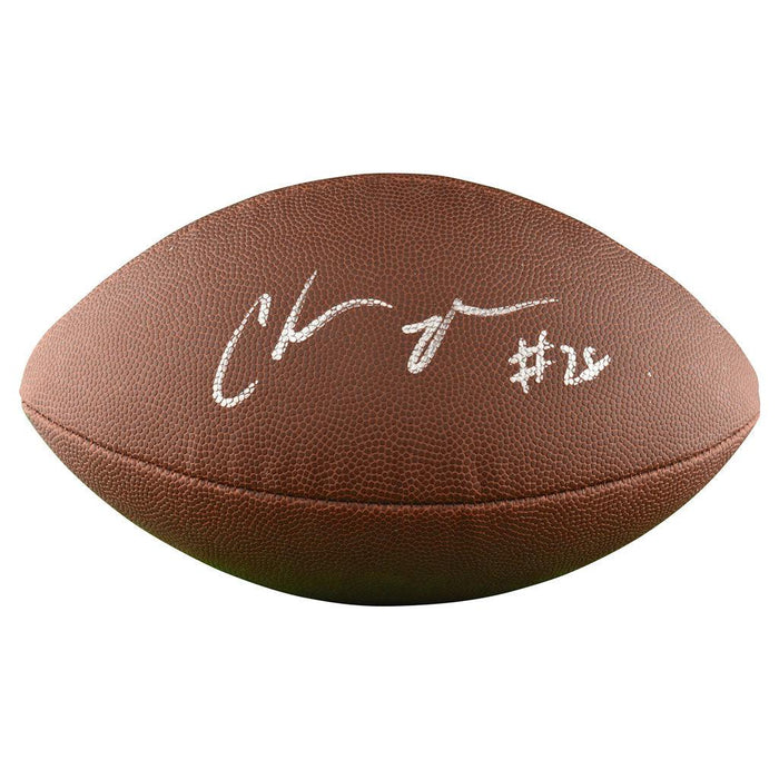 Chris Johnson Signed Wilson Official NFL Replica Football (JSA) - RSA