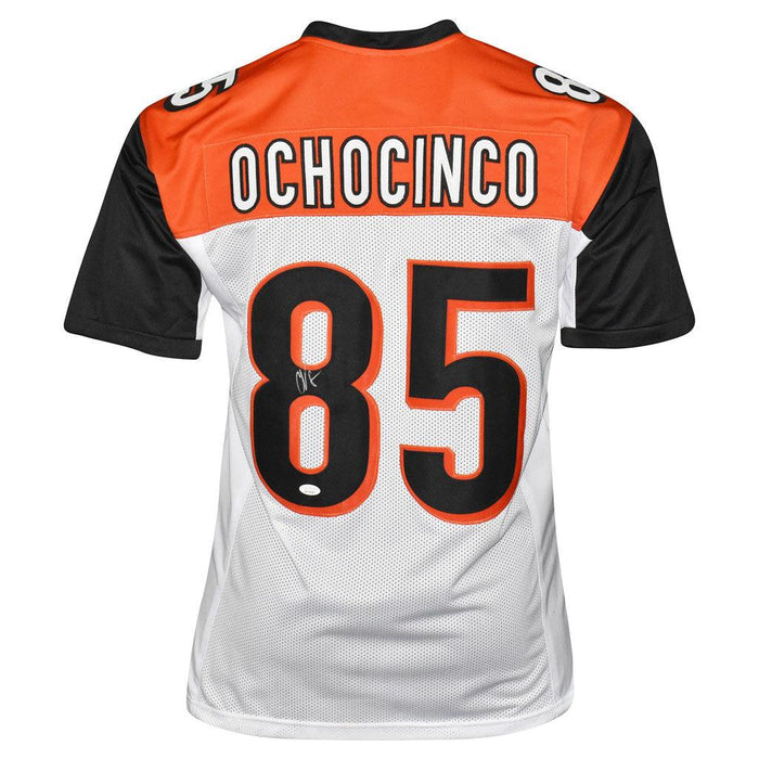 Chad Johnson Signed Ochocinco Cincinnati Pro White Football Jersey (JSA)