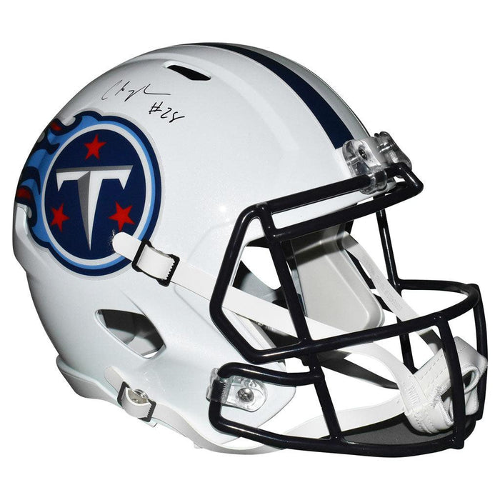 Chris Johnson Signed Tennessee Titans Speed Full-Size Replica 1999-17 Throwback Football Helmet (JSA) - RSA