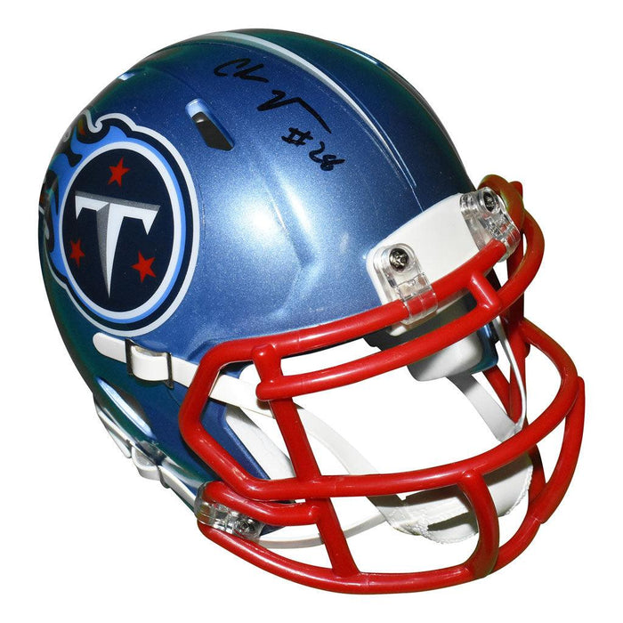 Chris Johnson Signed Tennessee Titans Flash Speed Mini Football Helmet (JSA) - RSA