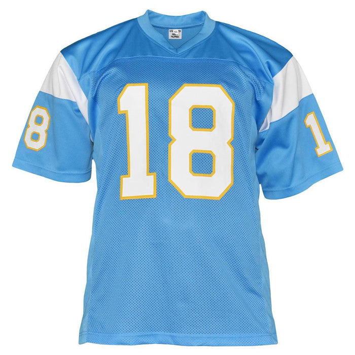 Charlie Joiner Signed San Diego HOF 96 Pro Blue Football Jersey (JSA) — RSA