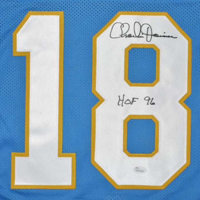 CHARLIE JOINER SIGNED SAN DIEGO CHARGERS JERSEY JSA HOF