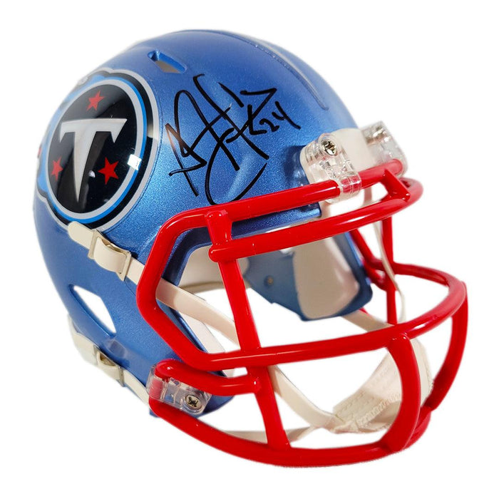 Pacman Jones Signed Tennessee Titans Flash Speed Mini Replica Football Helmet (JSA) - RSA