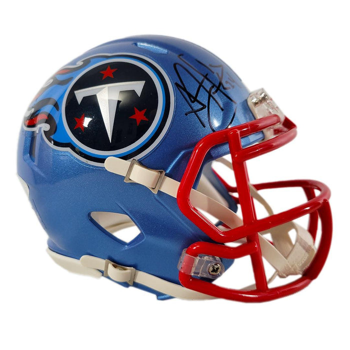 Pacman Jones Signed Tennessee Titans Flash Speed Mini Replica Football Helmet (JSA) - RSA
