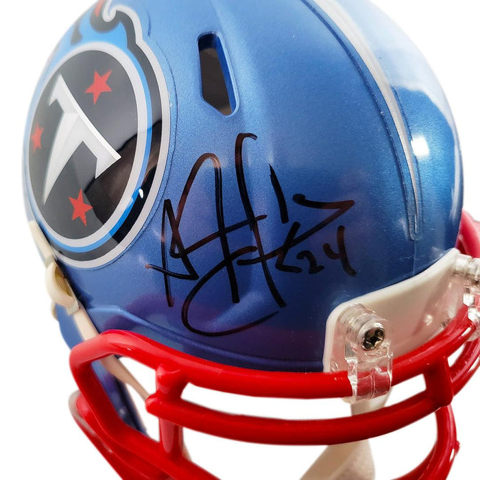 Pacman Jones Signed Tennessee Titans Flash Speed Mini Replica Football Helmet (JSA) - RSA