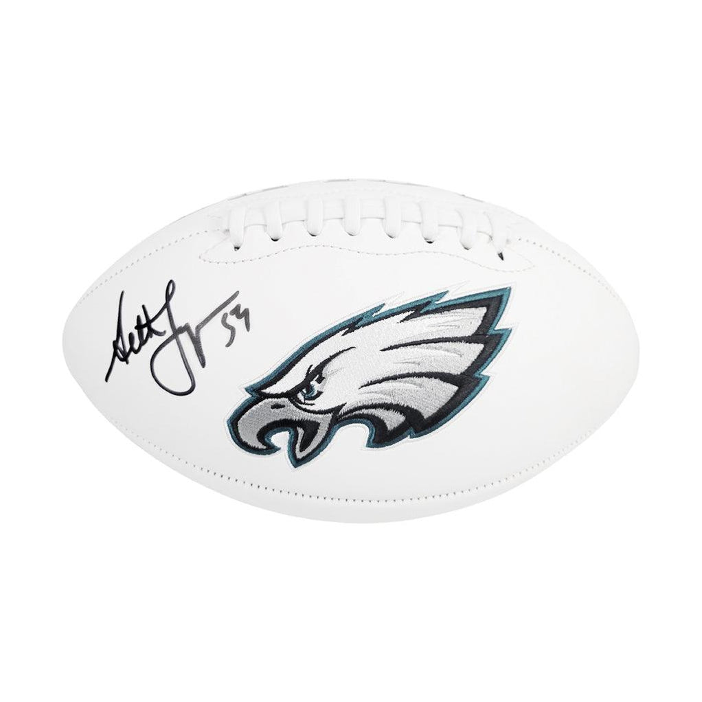 Seth Joyner Signed Philadelphia Eagles Official NFL Team Logo White Fo ...