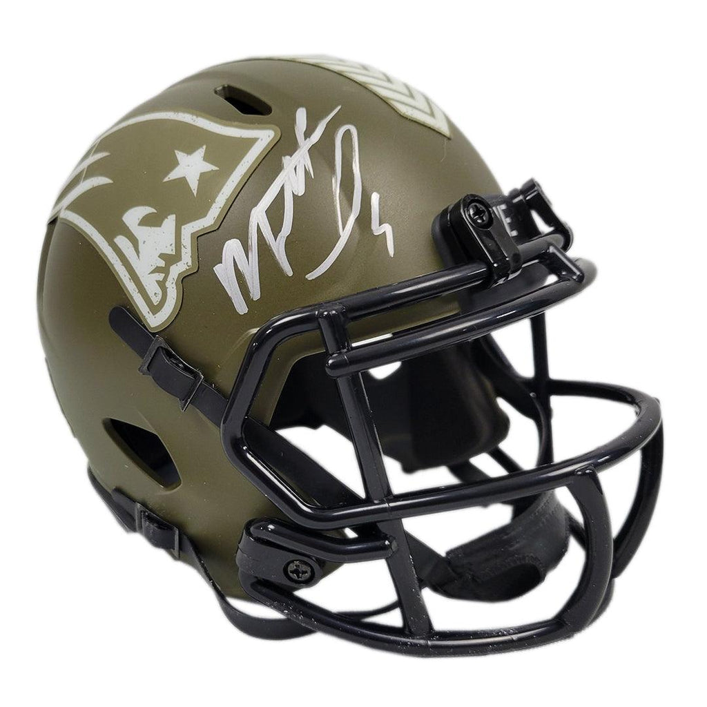 Matt Judon Autograph Patriots Mini Helmet Salute To Service Speed