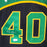 Shawn Kemp Signed Seattle Black Basketball Jersey (Beckett) - RSA