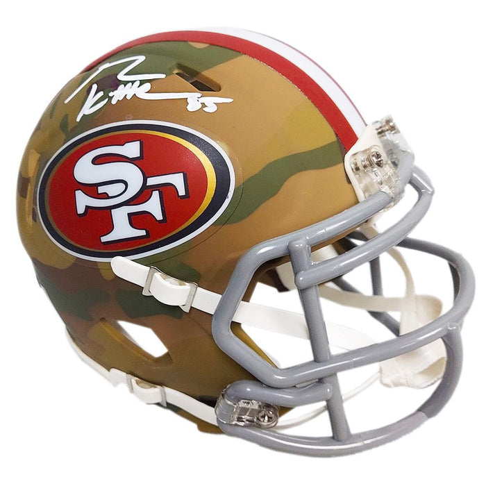 George Kittle Signed San Francisco 49ers Camo Speed Mini Football Helm — RSA