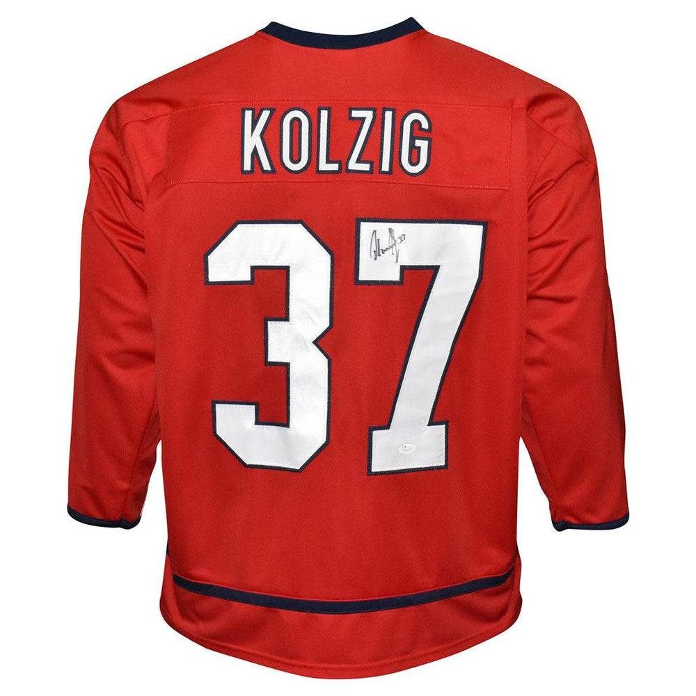 Olaf Kolzig Signed/Autographed Washington Capitals Red Hockey Jersey JSA  156290 at 's Sports Collectibles Store