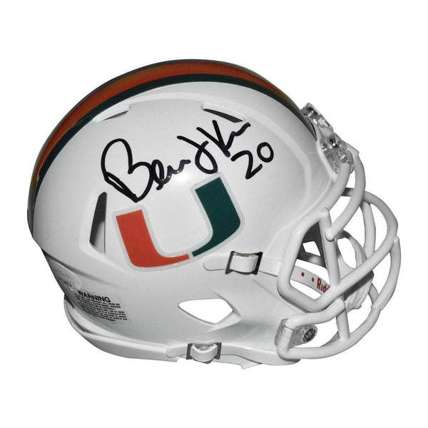 Steiner Sports Bernie Kosar Signed University of Miami Replica Mini Helmet  