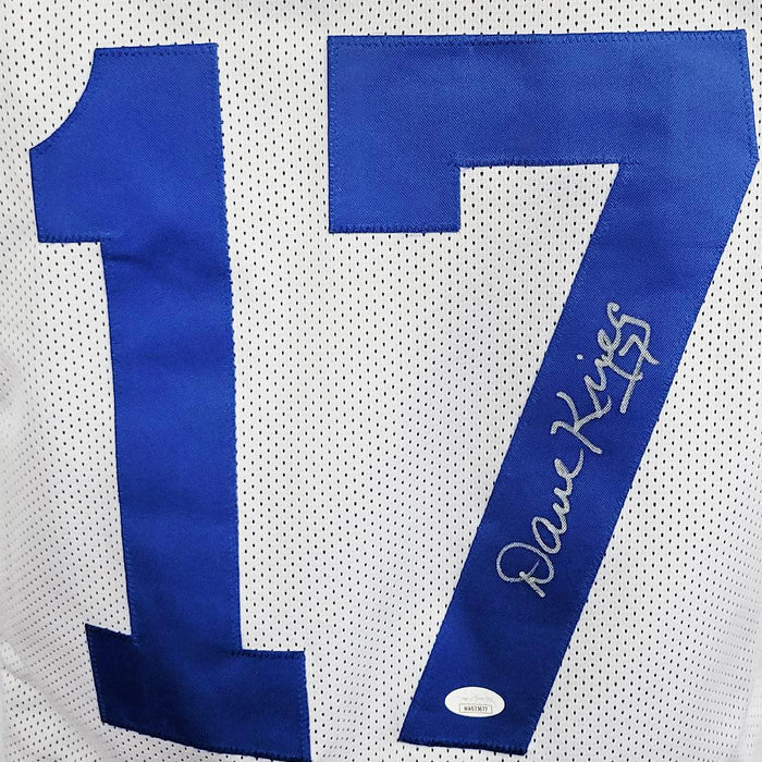 David Krieg Signed Seattle White Football Jersey (JSA) — RSA