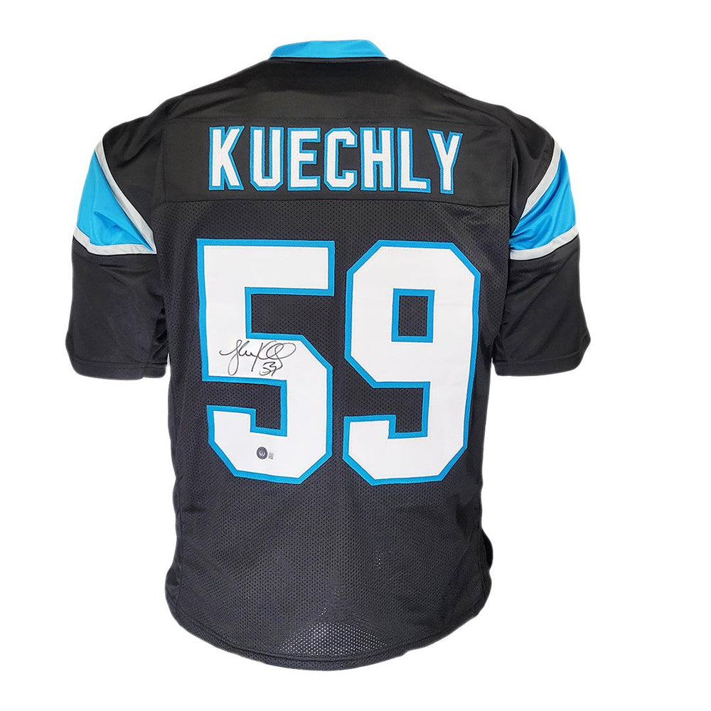 Luke Kuechly Signed Carolina Black Football Jersey (Beckett) — RSA