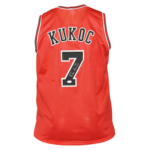 Toni Kukoc Signed Chicago Red Basketball Jersey (JSA) - RSA