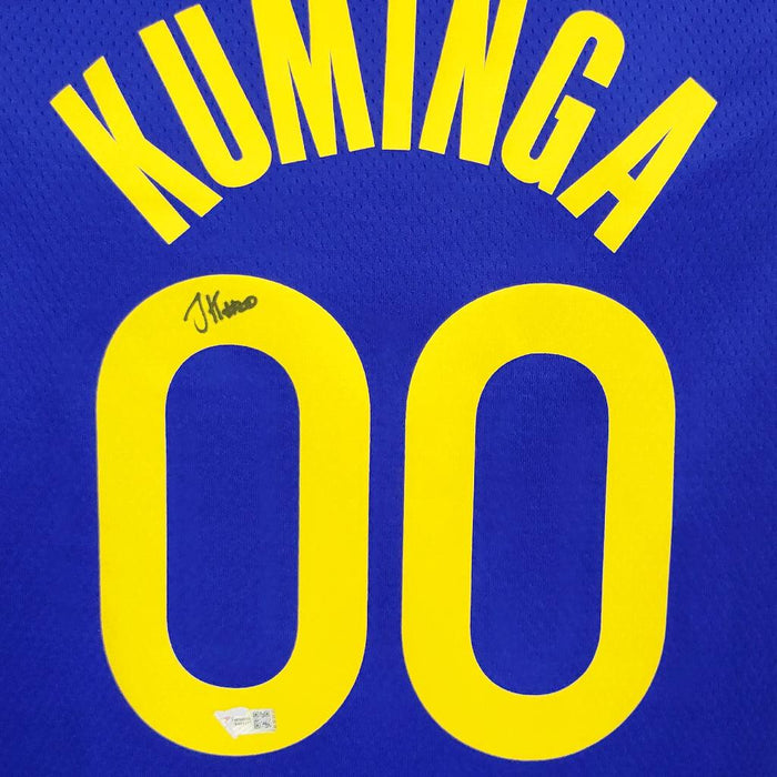 Jonathan Kuminga Golden State Warriors Autographed Black Nike 2022-2023  City Edition Swingman Jersey