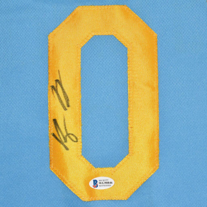 RSA Kyle Kuzma Signed Los Angeles Blue Basketball Jersey (Beckett)