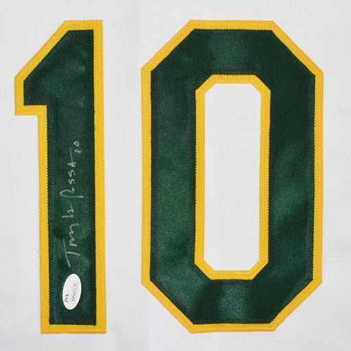 Tony La Russa Signed Oakland White Jersey (JSA) - RSA