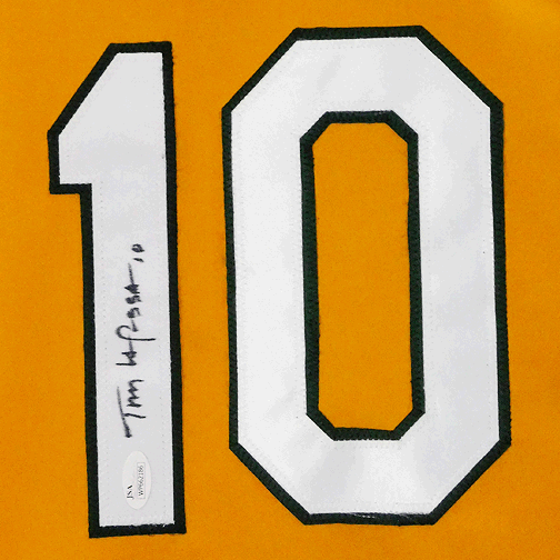 Tony LaRussa Signed Oakland Yellow Baseball Jersey (JSA) — RSA