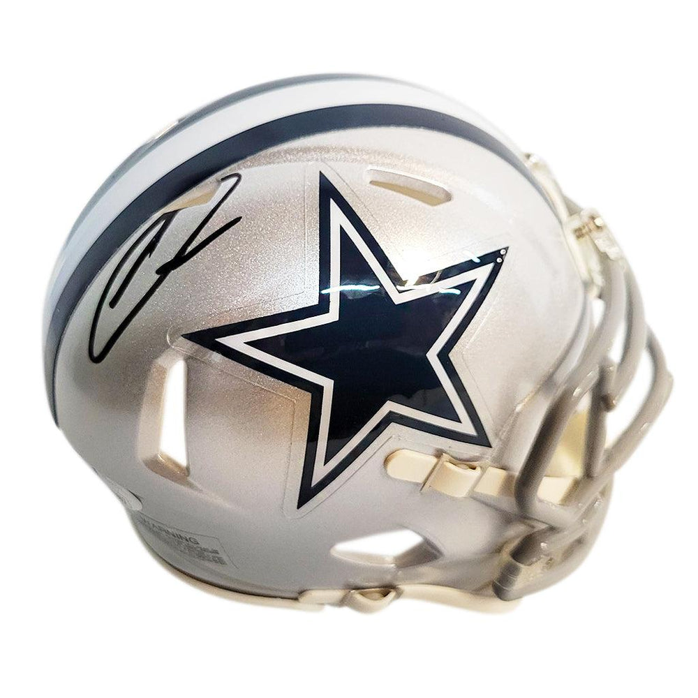 Ceedee Lamb Signed Dallas Cowboys Speed Mini Football Helmet (JSA) - RSA