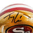 Trey Lance Signed San Francisco 49ers Speed Mini Replica Football Helmet (Beckett) - RSA