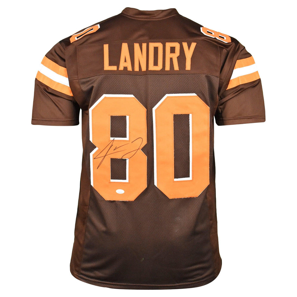 Jarvis Landry Signed Pro-Edition Brown Football Jersey (JSA) — RSA