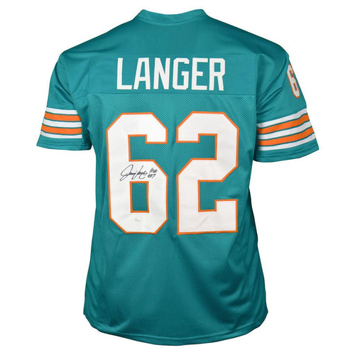 Dolphins Jim Langer outlet Signed Hof Inscripti